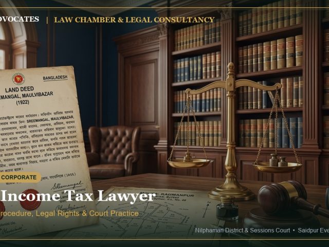 Best Income Tax Lawyer in Saidpur, Nilphamari – Expert Legal Help