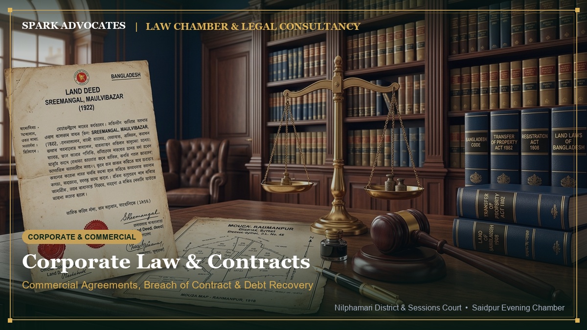 লিগ্যাল ডকুমেন্টেশন ও চুক্তি ড্রাফটিং | Legal Documentation Nilphamari