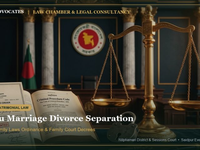 Hindu Marriage, Divorce, and Separation Laws in Bangladesh: A Complete Guide
