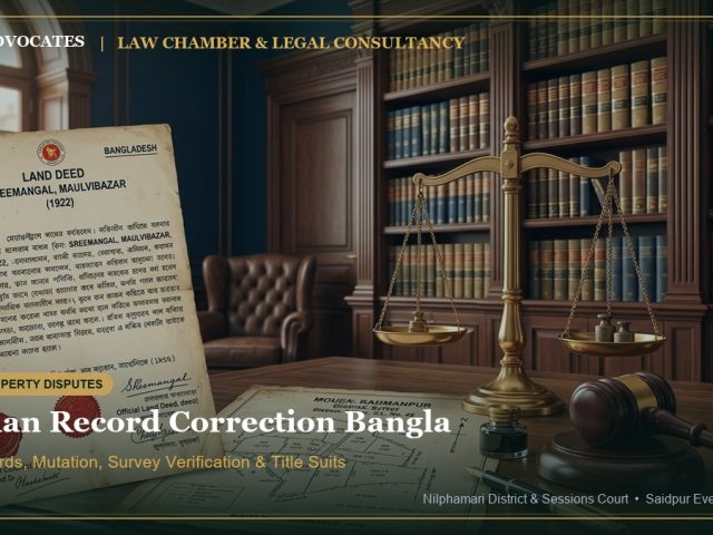 জমির রেকর্ড বা খতিয়ানের ভুল সংশোধনের সহজ পদ্ধতি