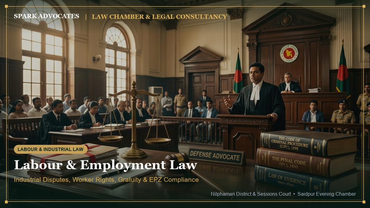 শ্রম আইন ও কর্মসংস্থান আইনজীবী | Labour Lawyer Nilphamari