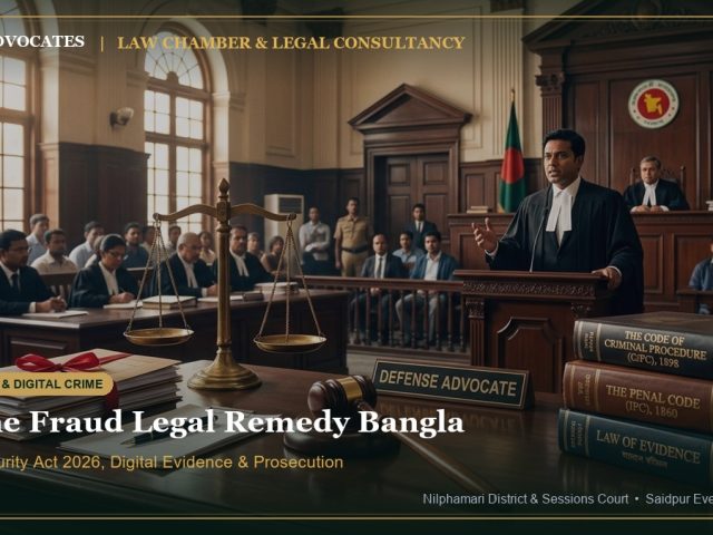 অনলাইন প্রতারণা: আইনি প্রতিকার, প্রতিরোধ, মামলা
