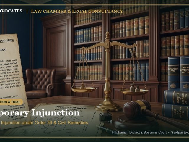 Temporary Injunction in Bangladesh: Complete Legal Guide (2026)